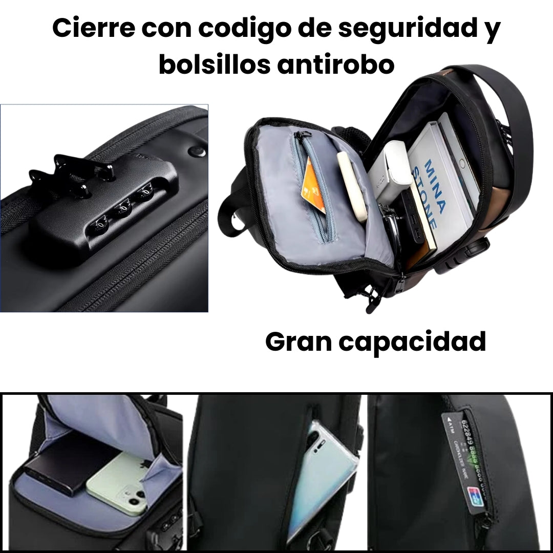 Mochila Antirroubo com USB - Locky™