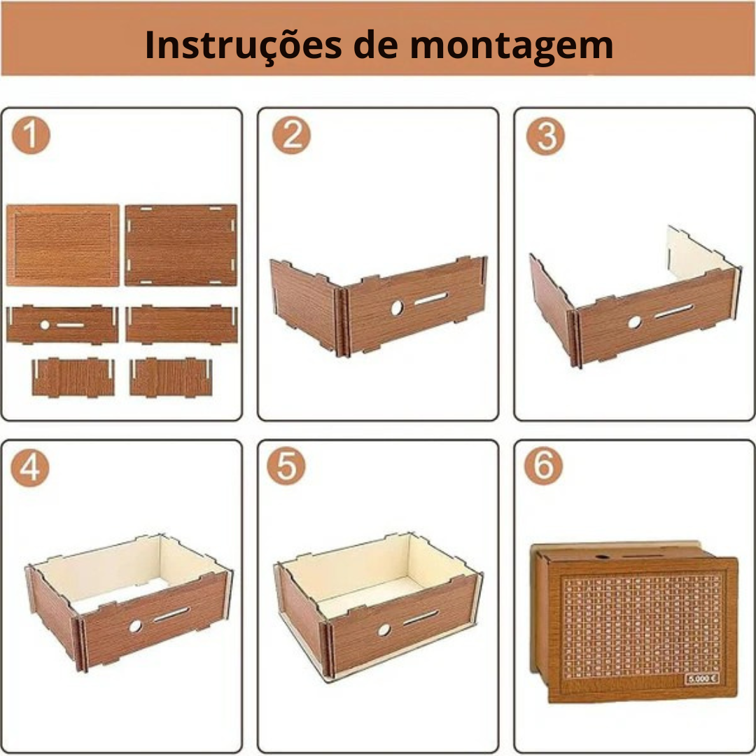 AhorraFácil™ - Meurameta de madeira com contador