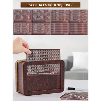 AhorraFácil™ - Meurameta de madeira com contador