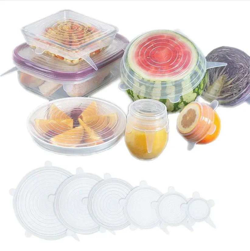 Pack 6 Tampas de Silicone Reutilizáveis - Tampy™