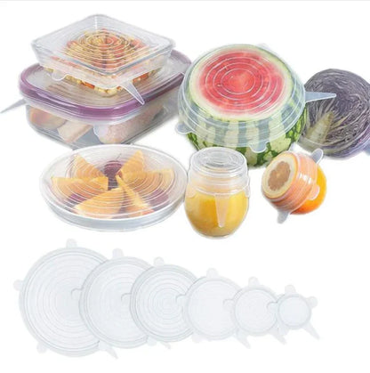 Pack 6 Tampas de Silicone Reutilizáveis - Tampy™