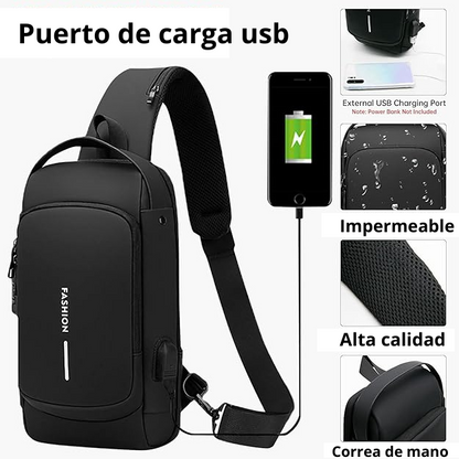 Mochila Antirroubo com USB - Locky™
