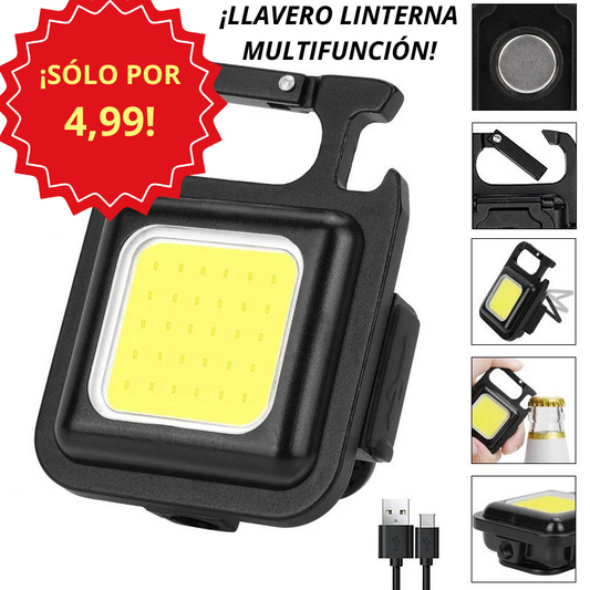 Lanterna Chaveiro Multifuncional - COB LED